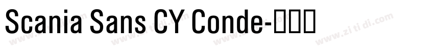 Scania Sans CY Conde字体转换 Scania Sans CY Conde字体转换